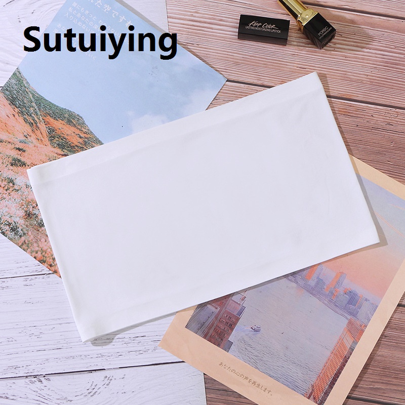 Sutuiying One-Piece Strapless Ice Silk Tube Top Thin Women's Seamless Safety Short Tube Top Underwear Summer