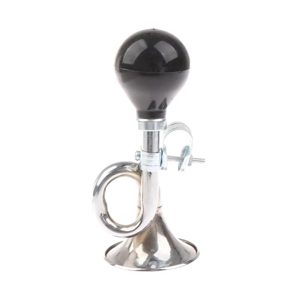 New Iron Bike Snail Air Horn Silver Retro Bike Bugle Squeeze Rubber Bicycle Honking