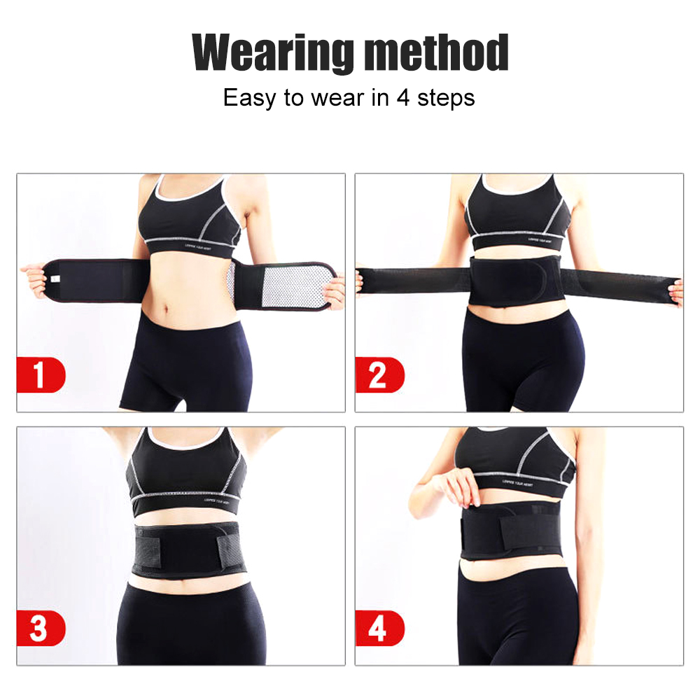 Bargain price 1PCS Magnetic Heated Back Brace Belt - Self Heating Lumbar Support for Pain Relief, Breathable Waist Support Belt for Men Wome