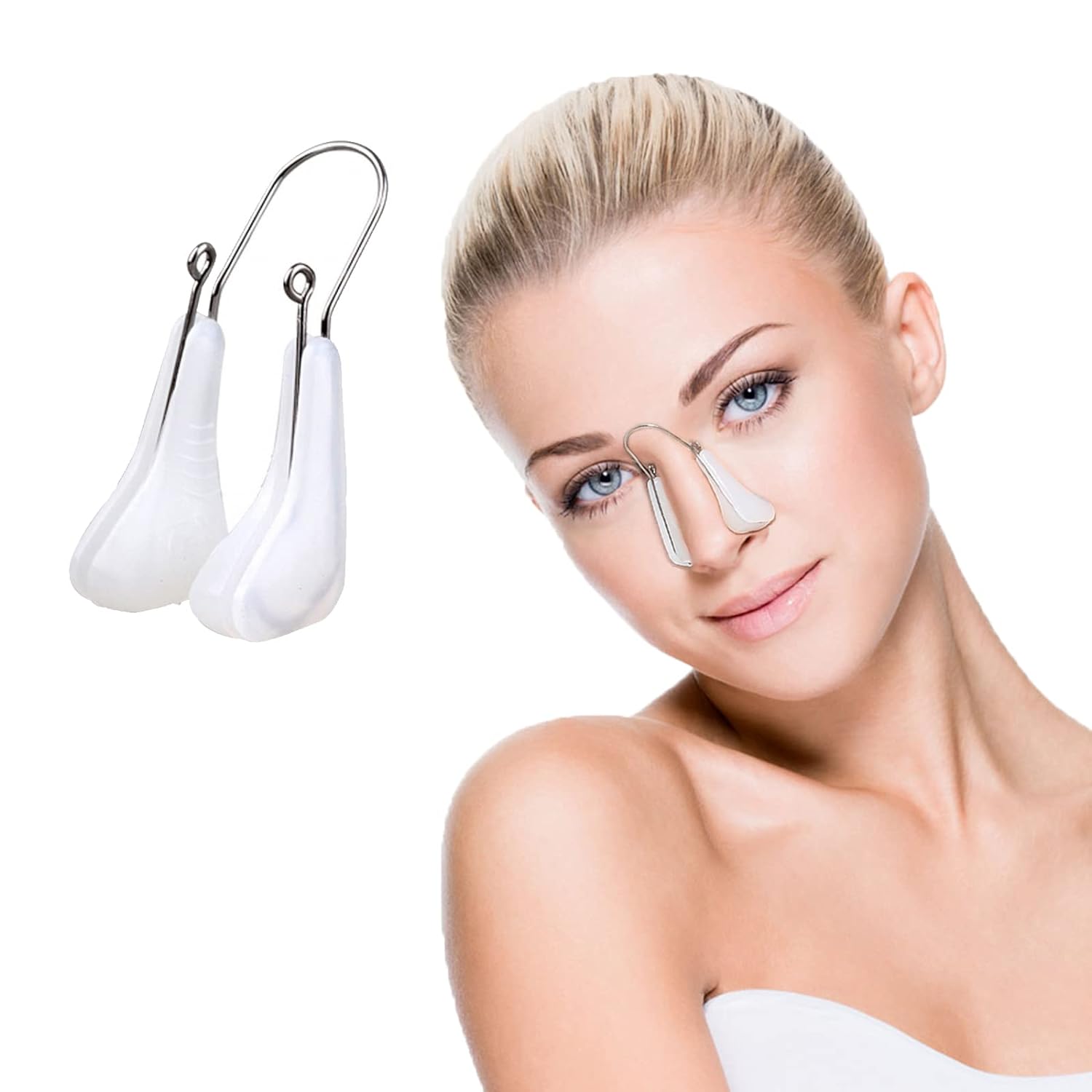 Nose Shaper Lifter Clip, Professional Silicone Beauty Up Lifting Soft Safety Pain-Free Corrector, Bridge Straightener Shrinker Easy to Clean