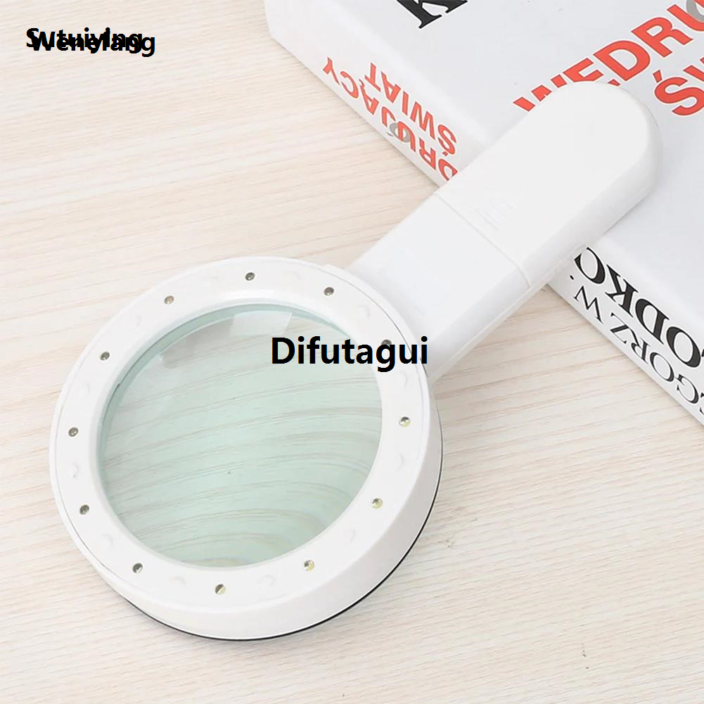 Difutagui Wenefang Sutuiying 30X Magnifier Handheld LED Glasses With Illumination High Quality Microscope 2025 Magnifying Glass Lens Reading Jewelry Glass Repair Tool