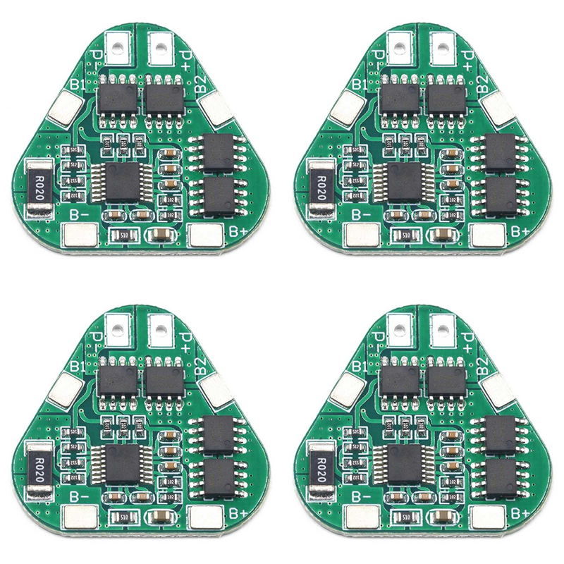 fasdaga 4X 3S 12V 18650 Lithium Battery Protection Board 11.1V 12.6V Overcharge over-Discharge Protect 8A 3 Cell Pack Li-Ion