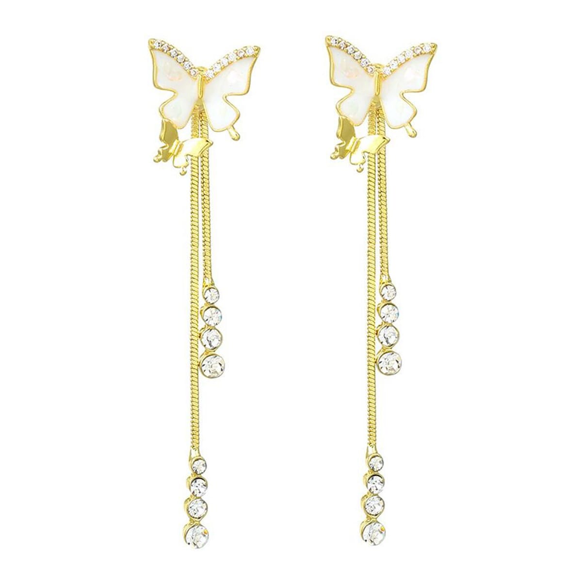 Enacolor 925 Silver Needles Exquisite Crystal Musical Note Earrings for Girl Ins New 2023