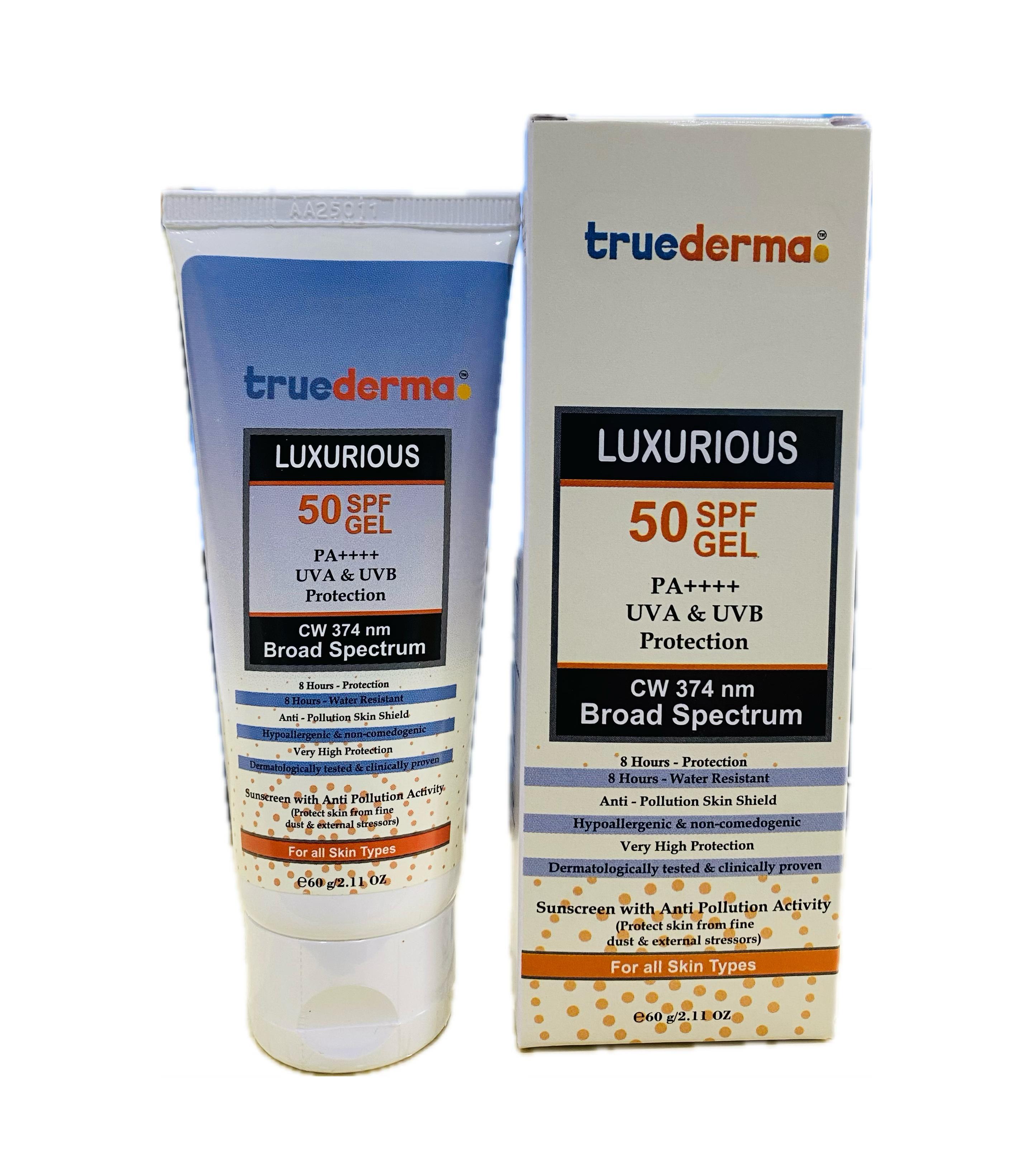 True Derma Luxurious Sunscreen Gel SPF 50-60g