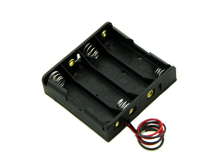 AA Battery Holder Series 4 Cells Battery Case 1.5V x 4