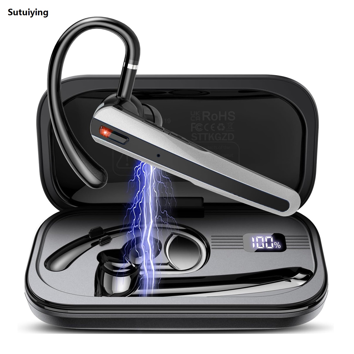Sutuiying Wireless Bluetooth Headphones With Microphon Earphone ENC Noise Cancelling High Quality Handsfree Talking Headset Busines Auriculares Driving