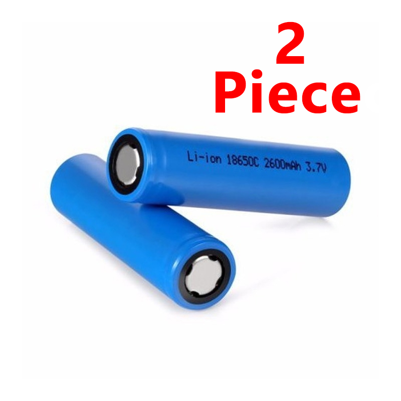 2pcs 3.7V Rechargeable Battery for Flashlight Headlight Power Electronic