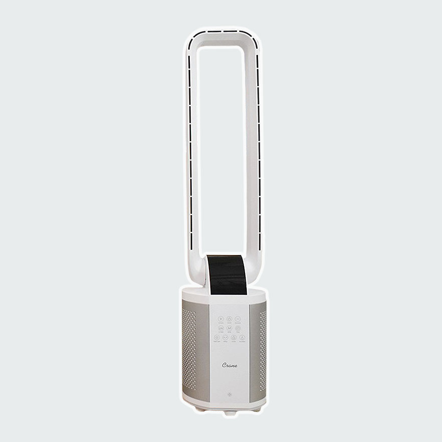 Crane 5-in-1 Air Purifier Bladeless Fan with UV Sterilization, Ionizer & Humidifier EE-5625