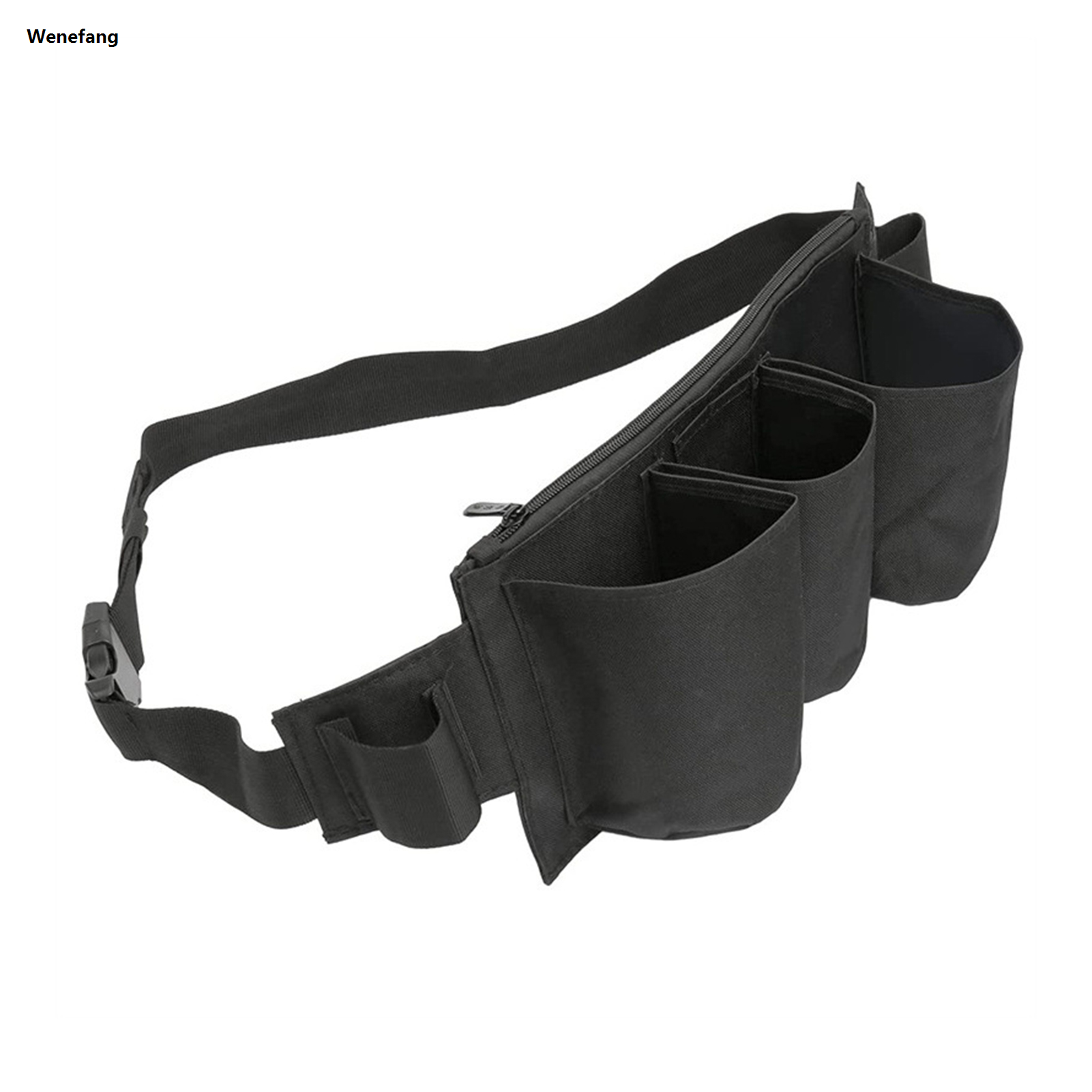 Wenefang DESCENTE Cleaning Tool Belt Adjustable Multifunctional Waist Bag Tool Belt with Zipper Closure Convenient Storage Compartments Quick Release Design for Storage Solution Waist Bag