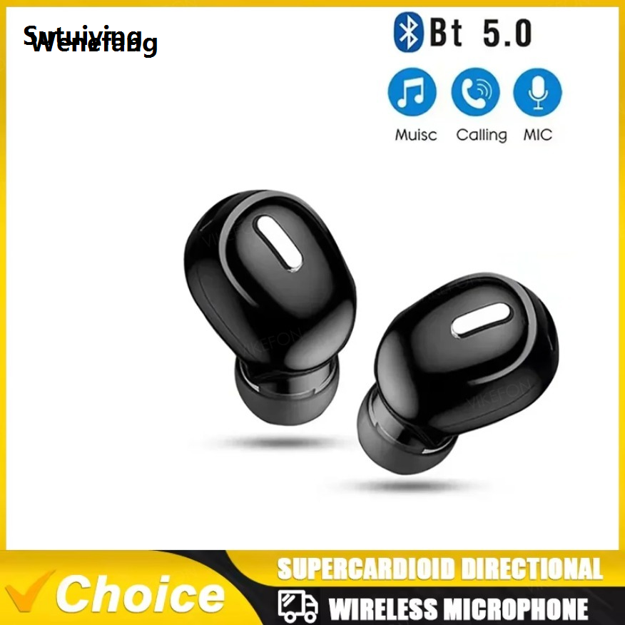 Wenefang Sutuiying X9 Wireless Bluetooth 5.0 Earphone Earbuds Noise Canceling Sleeping Hot Selling Original Waterproof TWS Mini Single Earphones Stereo Sound Headphones