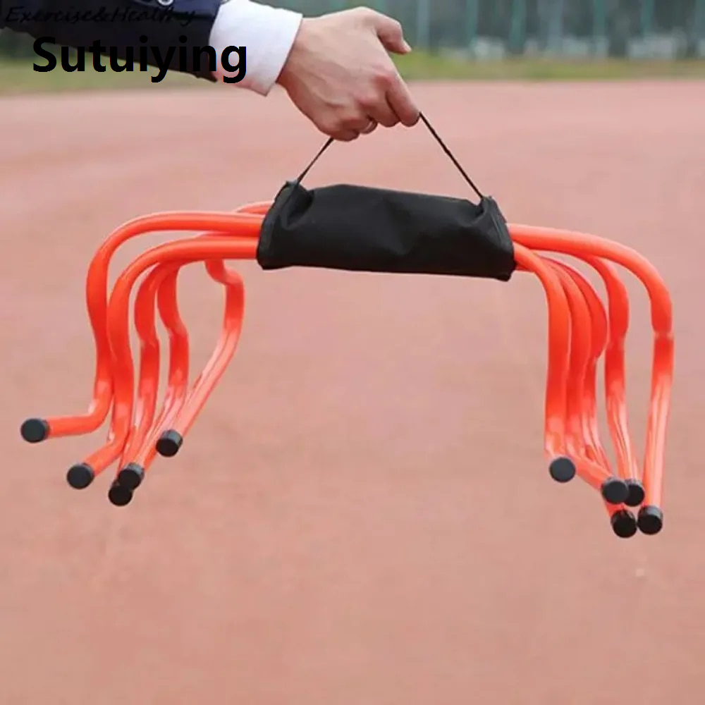 Sutuiying door stopper rubber 2pcs Training Equipment Carrier Accessories Hurdles Soccer Storage Hurdle Carry Football Agility Cloth Set Container Wrapper