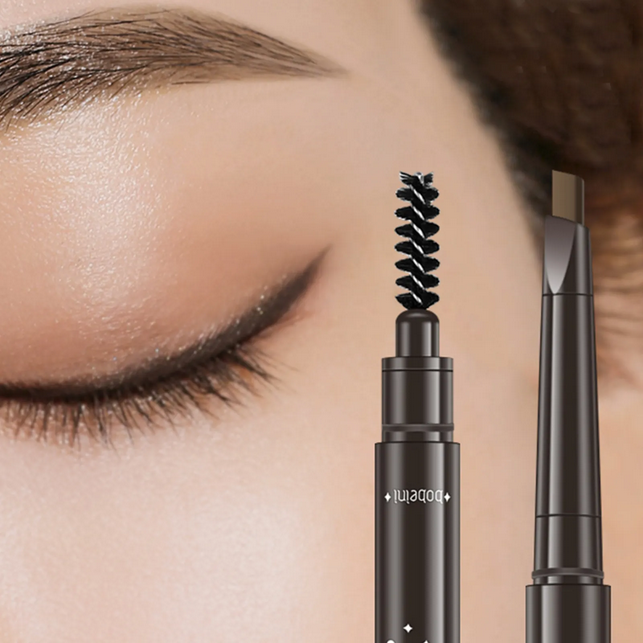 2 in 1 Dual-Sided Eye Brow Pencil with Precision Tip & Brow Comb - Long-Lasting, Sweatproof Brow Filler Tool for Defined Natural Brows - Beginner-Friendly Brow Makeup from Praman Store