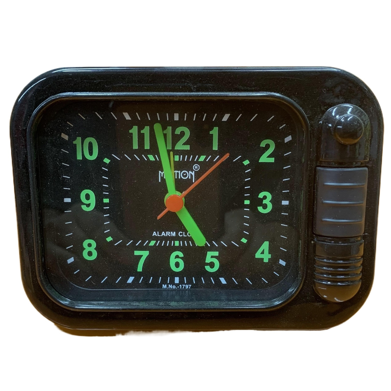 New Square Shape ,Loud Volume, Attractive Design Best 1,2,3,4 Numbering Black Color Body Best Quality Alarm Clock