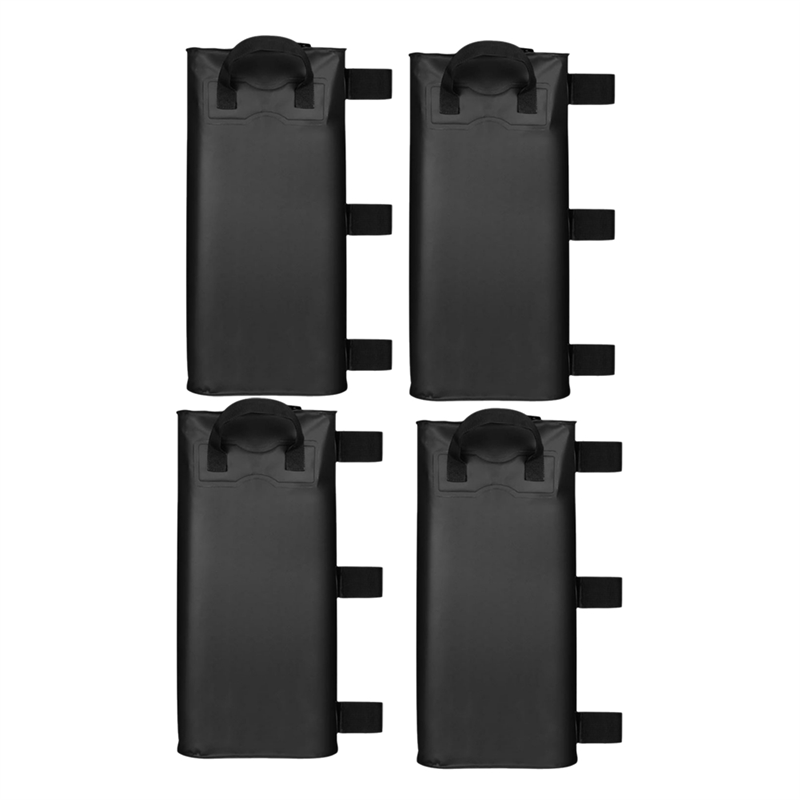 Sojhoop 4pack Canopy Water Weights Bag ,220 LBS Gazebos Tent Water Weights Set,4 Leg Weights for Gazebo,-Up Canopy 25L Black