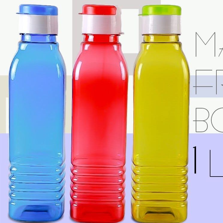 1 Liter BPA Free Plastic Water Bottle Multicolor