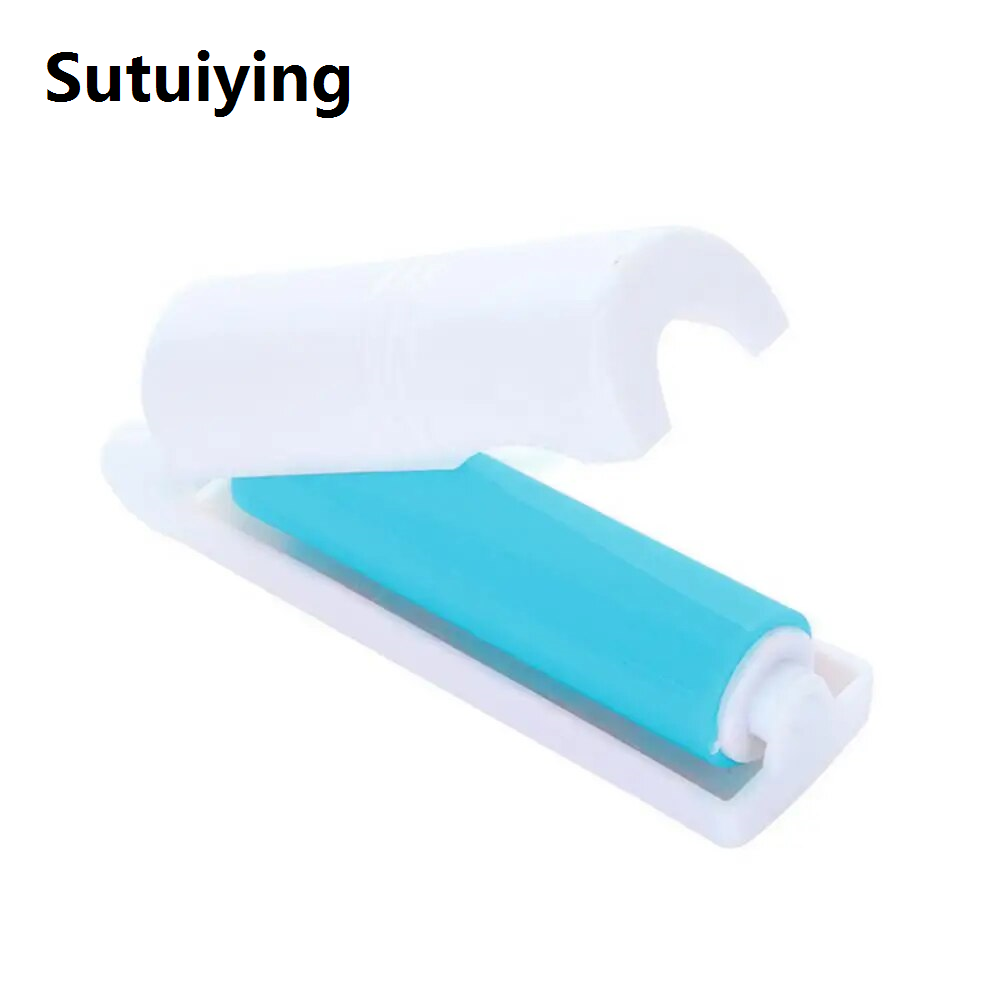 Sutuiying transparent bag Lint Rollers Water Sticky Pet Hair Remover Dust Catcher Suction Fluff Carpet Wool Sheets Clothes Cleaning Tool Washable Brushes