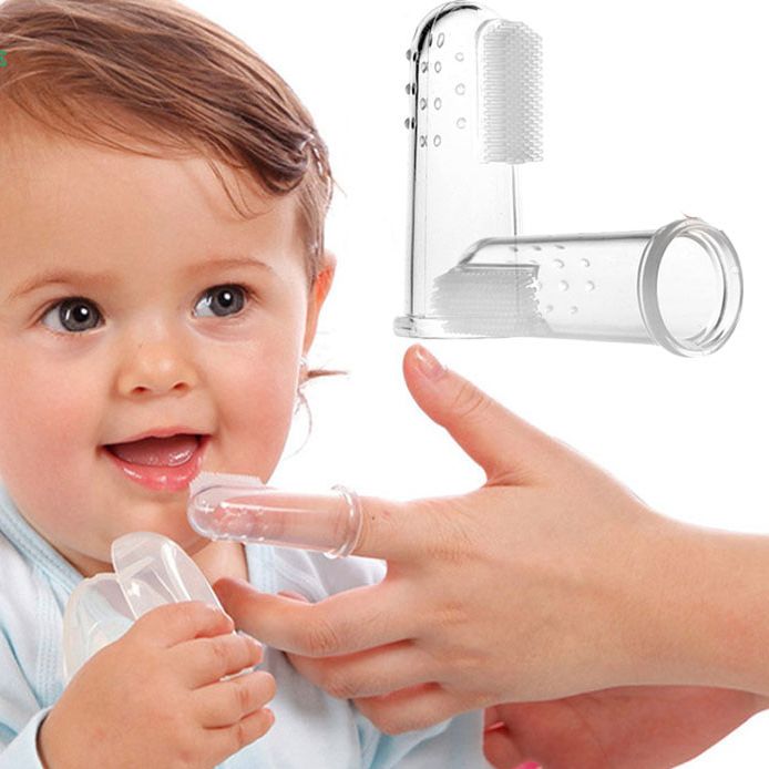 1 Set Soft Baby Finger Toothbrush And Box Silicone Baby Brush Teeth Cleaning Care Hygiene Brush Infant Tooth Brush