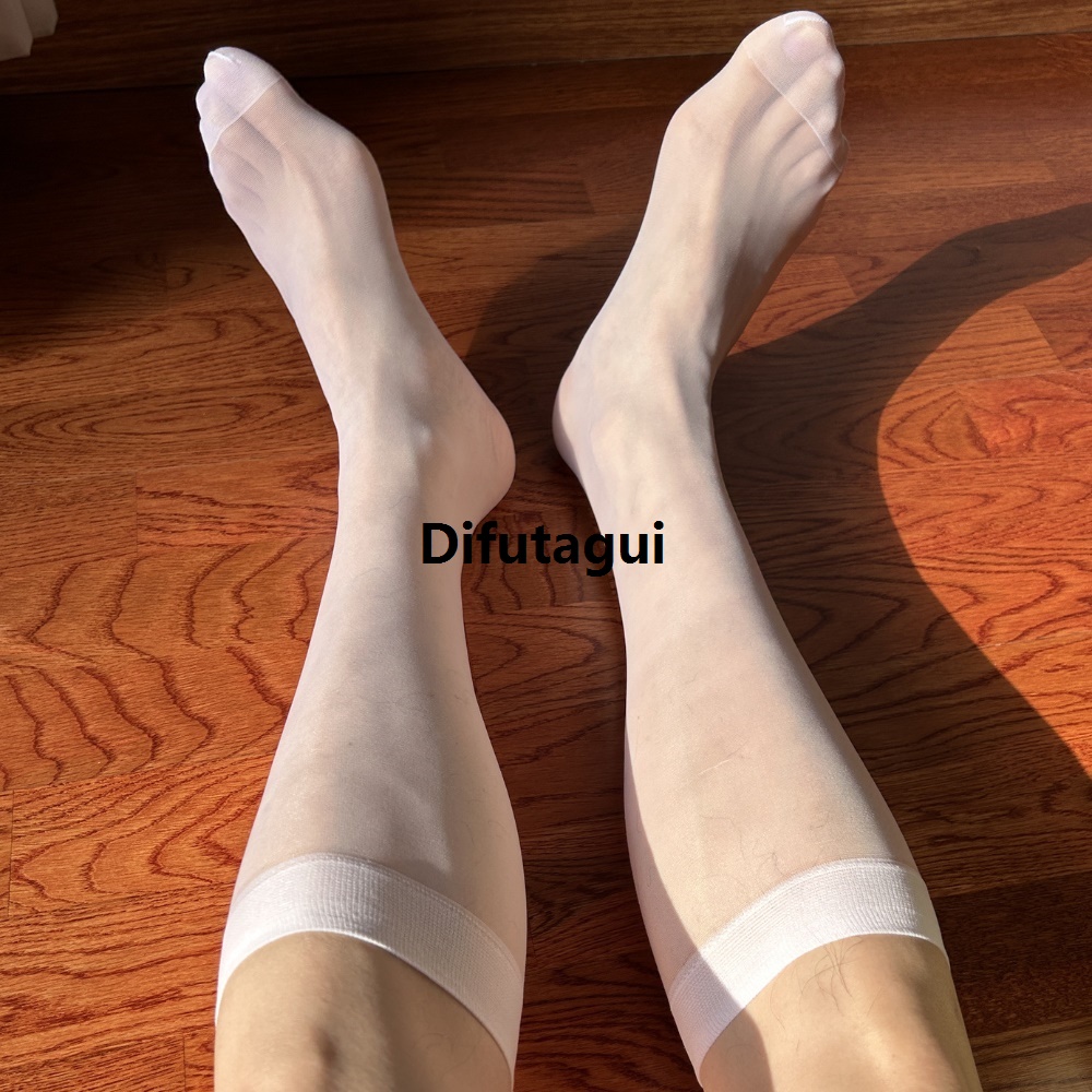 Difutagui Portable Silk Slim Socks Clear Men's Nylon Stockings Affordable StockingsCool3 Pair Men's Business Sheer Men