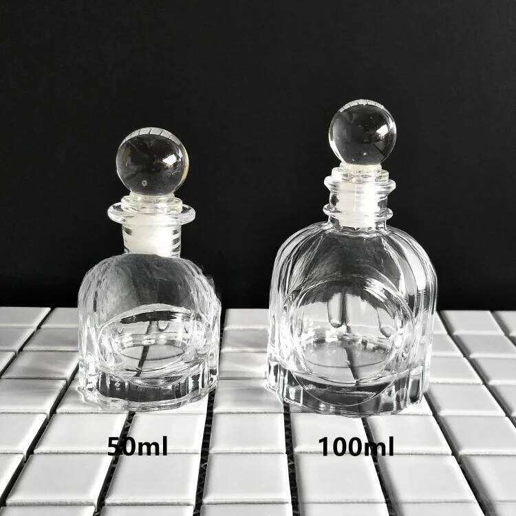 50ml 100ml Perfume Frence Girl Mini Storage Aromatherapy Container Accessories Bottle Home Decor Sealed Glass Jar