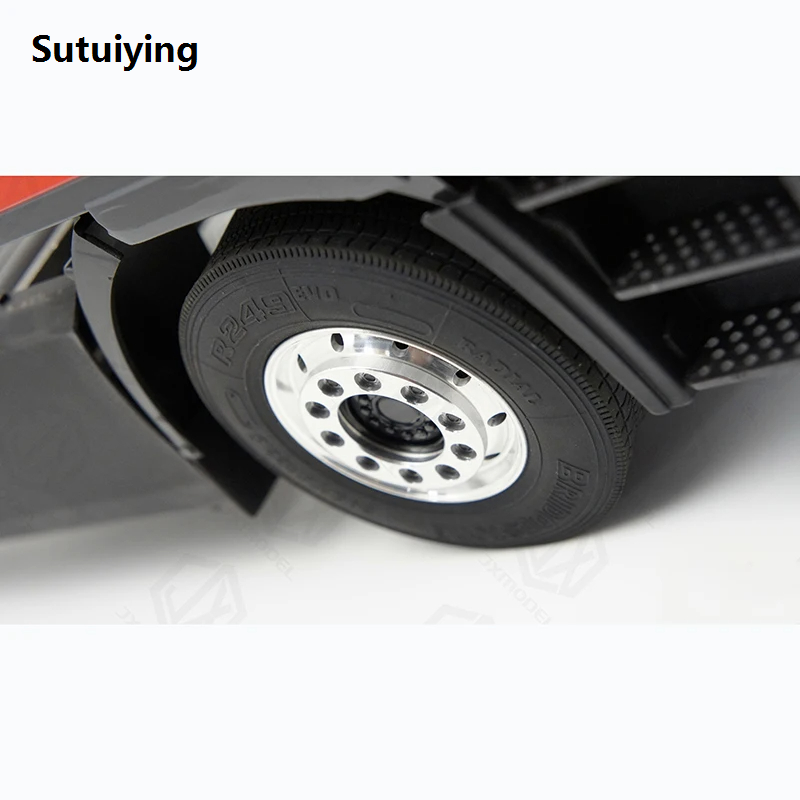 Sutuiying 2pcs Simulation Wheel Retainer Upgrade Decorate 1/14 For Tamiya Portable Lesu For Scania Man Actros Volvo Car Parts Rc Truck Trailer