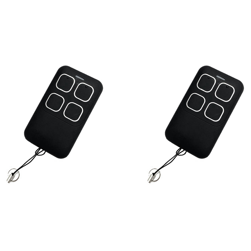 JINMY 2X Universal 280-868MHZ Garage Door Clone Remote Control 4Keys Remote Control Copy Electric Gate Remote Controller Black