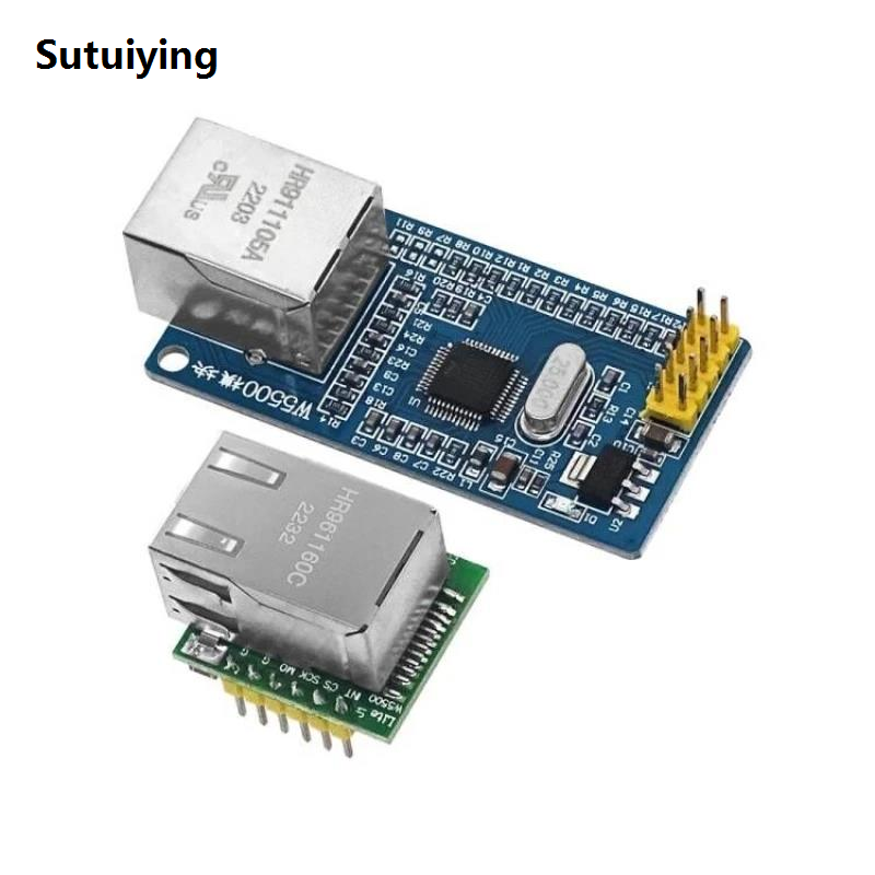 Sutuiying USR-ES1 W5500 SPI to LAN Ethernet Network Module Converter TCP Sales promotion IP 51/STM32 SPI Interface W5100 For Arduino Internet of Things