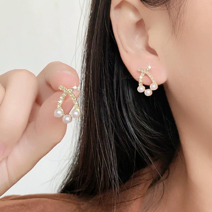 Korean Statement Earring For Women With Pearl