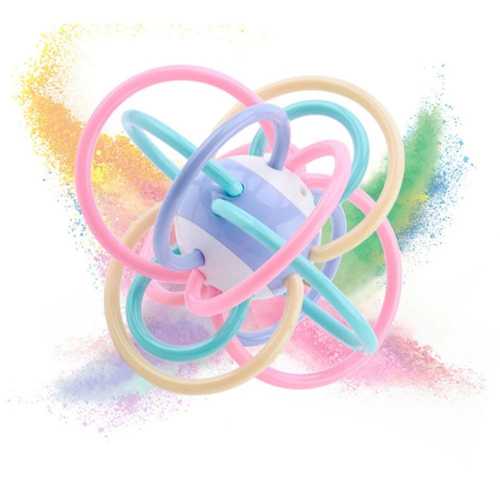 Learning Toy Silicone Develop Teething Toy Educational Multifunctional Montessori Pull String Biteable Boilable Manhattan Grab Ball Infant Gift