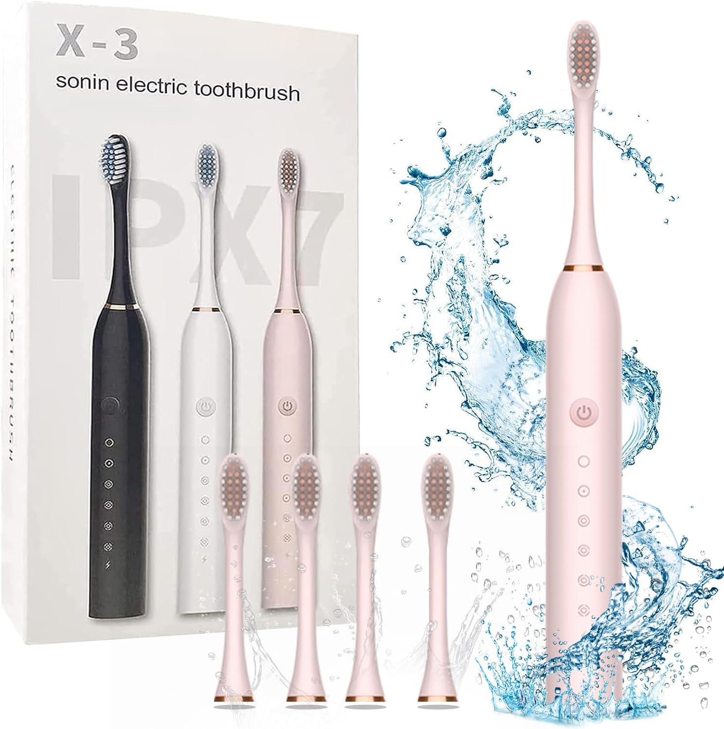 Sonic Electric Toothbrushes, USB Rechargeable Ultrasonic Tooth Brush