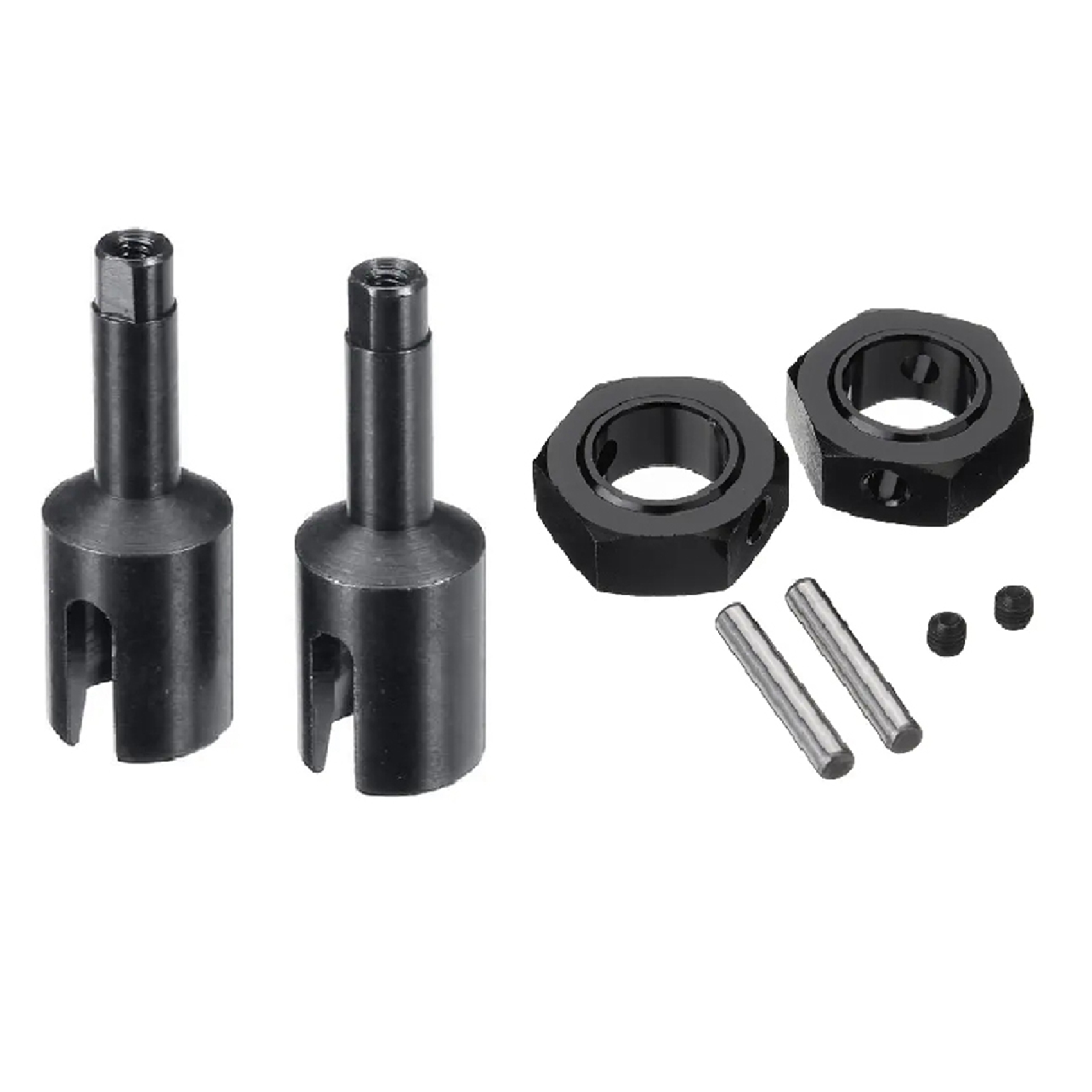 NAMUNY 2 Pcs Driver Shaft Cup EA1017 for JLB Racing CHEETAH 1/10 Brushless RC Car Parts Accessories & 1set Wheel Joint EA1015