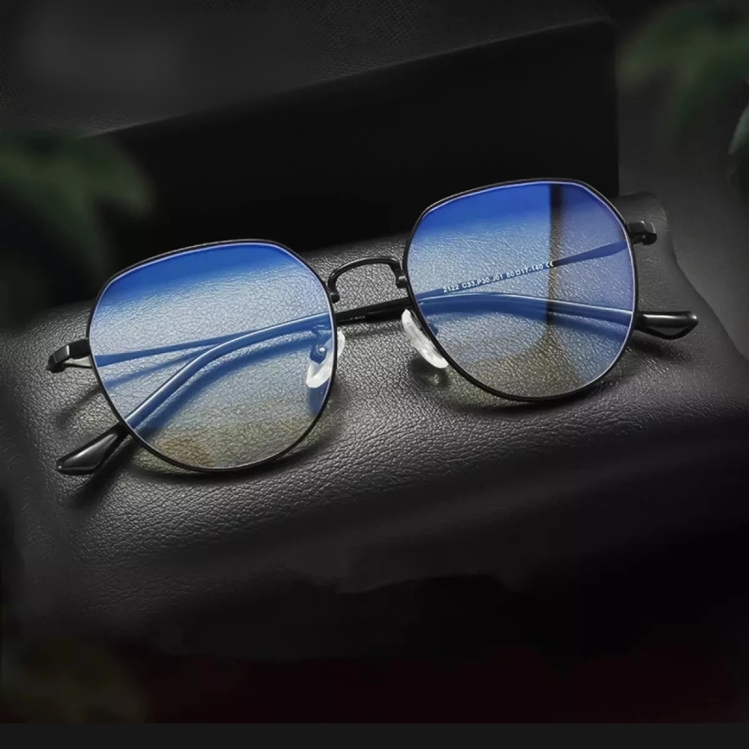 Cut Uv Protected Anti Scratch Eye Glass With Transparent Frame For Mobile Gaming Reading Tv Laptop Pc & Driving