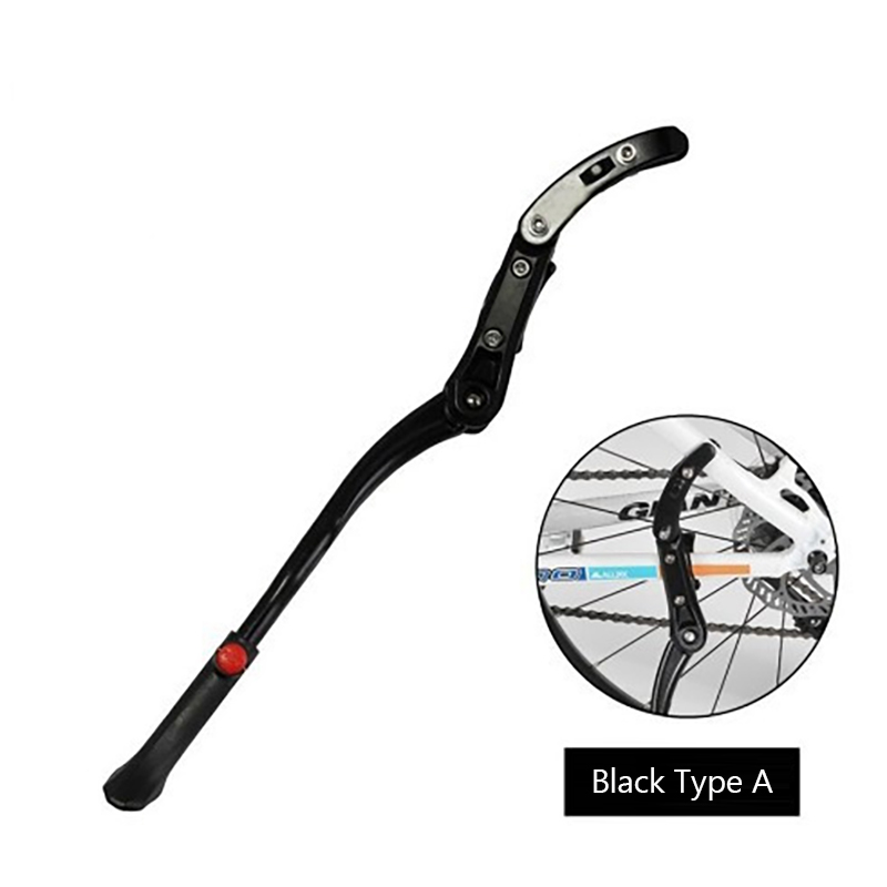 Adjustable Bicycle Kickstand Parking Rack Bicycle Side Support Kickstand For 22 24 26 Inch Mountain Bike Bicycle Aluminum Single CF8