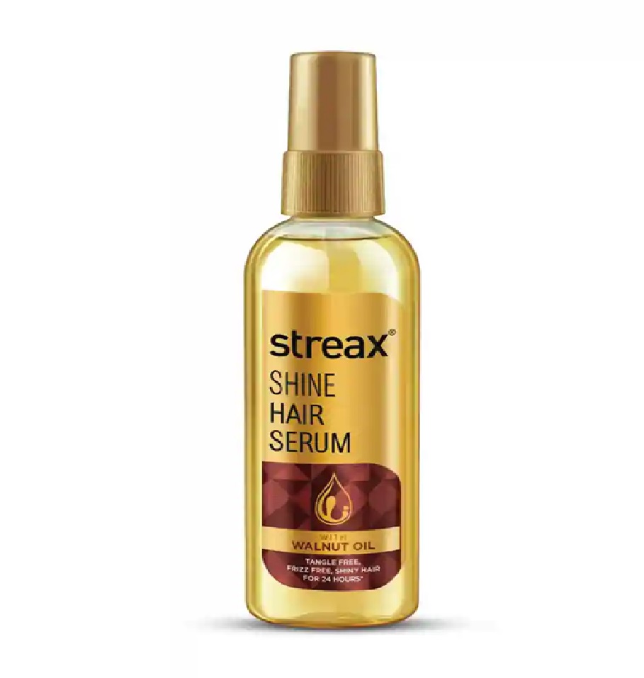 Streax Hair Shine Serum Vitalized with Walnut Oil - 90ml