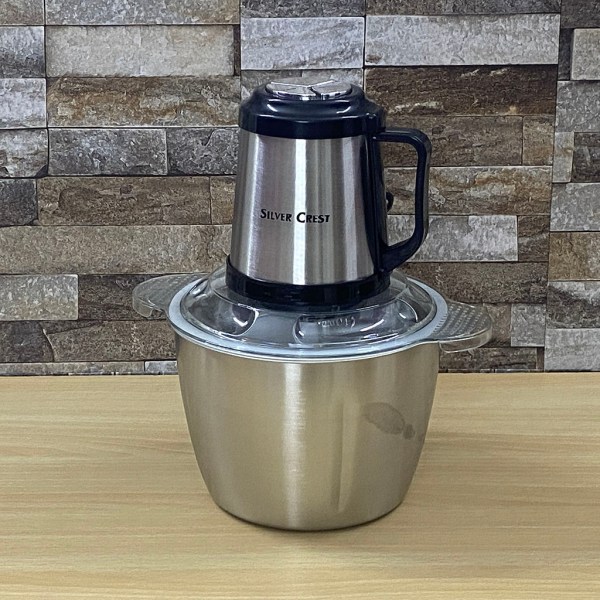 Silver Crest Electric Meat Grinder, 3L Meat And Vegetable Grinder Chopper Blender , Metal Body 4 Blade Electric Meat Grinder 3 Speed Controls