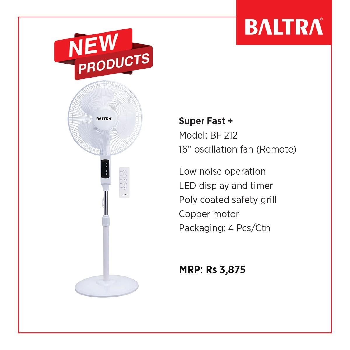Baltra Stand Fan With Remote
