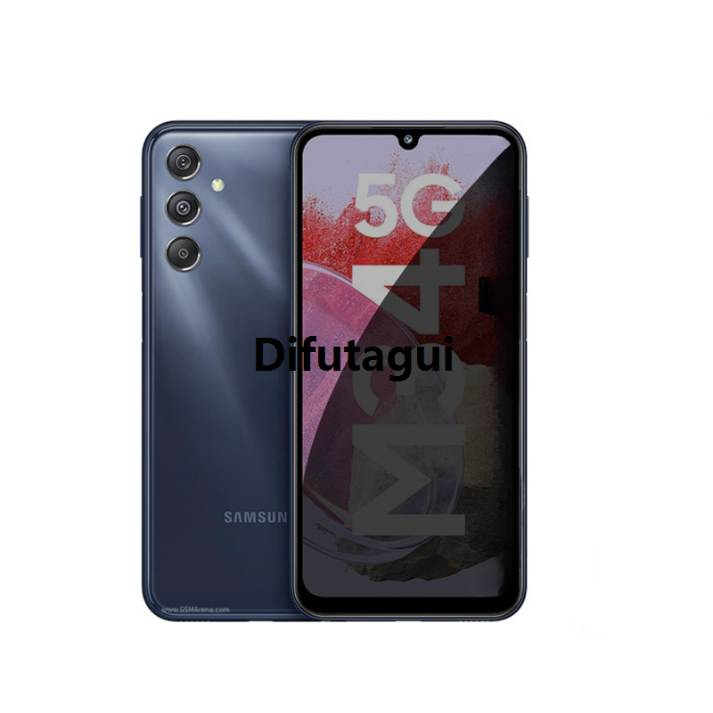 Difutagui Huangdian Fashion Samsung Galaxy M34 5G एन्टी स्पाइ टेम्पर्ड ग्लास प्राइभेसी New style स्क्रिन प्रोटेक्टर Samsung M32 M13 M21 2021 प्रोटेक्टिभ फिल्म कभरको लागि