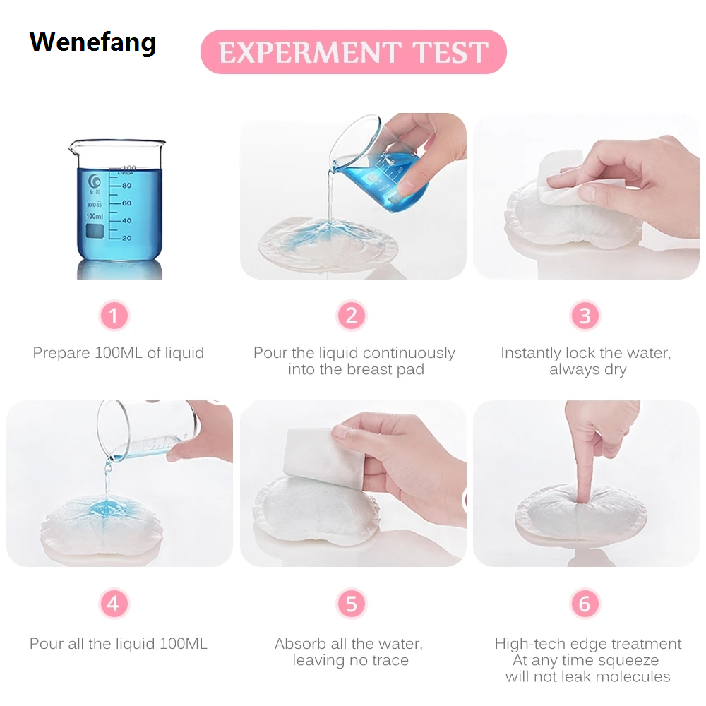 Wenefang Breastfeeding Disposable Breast Nursing Pads Breathable New Slim Super Absorbency Cotton Breast Pad Nurs