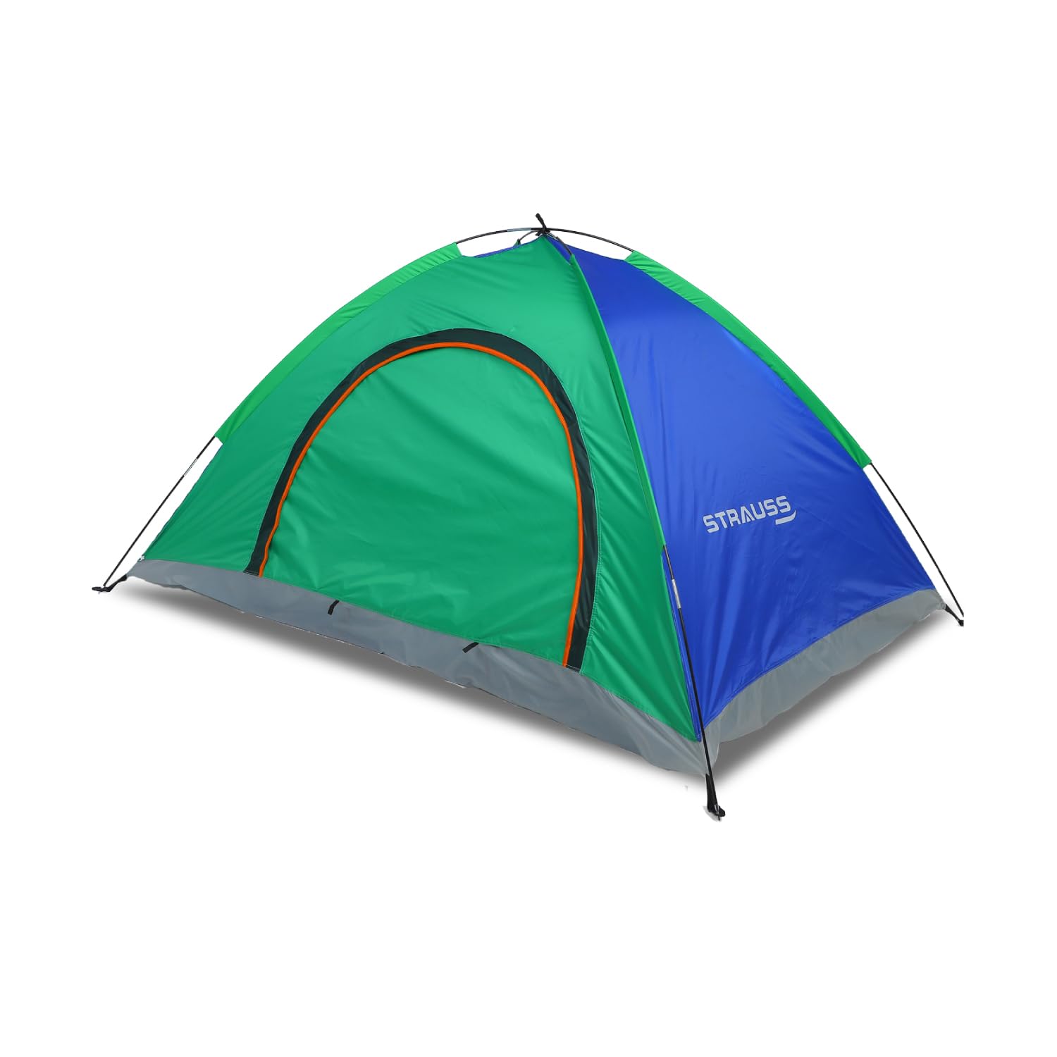 STRAUSS Camping Tent | 5-10 Minute Setup | Superior Air Ventilation | Ideal for Indoors and Outdoors | | Waterproof Tent for Camping | Camping Accessories,Multicolor