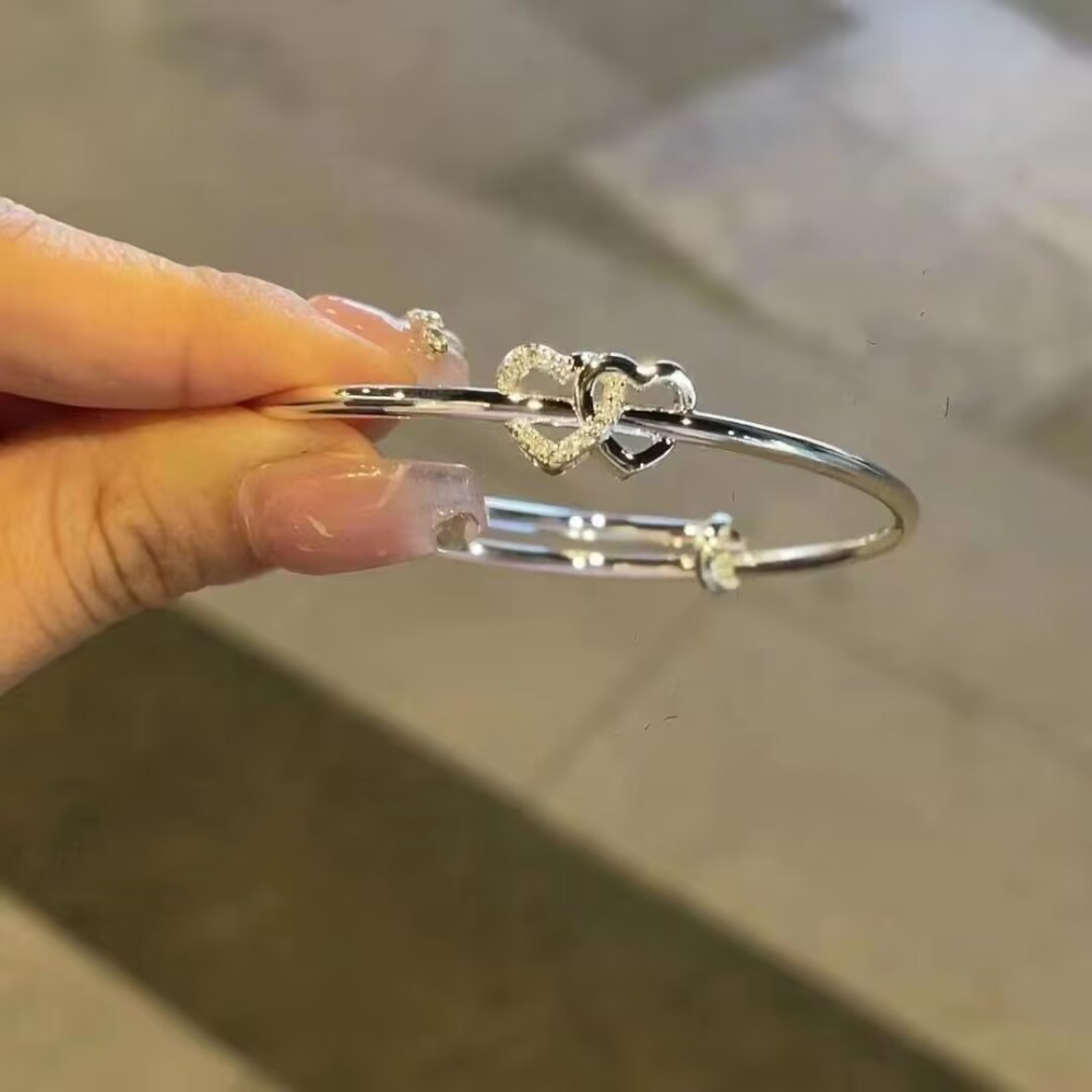 Ins Bowknot Open Bracelet Mobius All-Match Butterfly Chain Double Layer Tassel Adjustable Bracelet Women