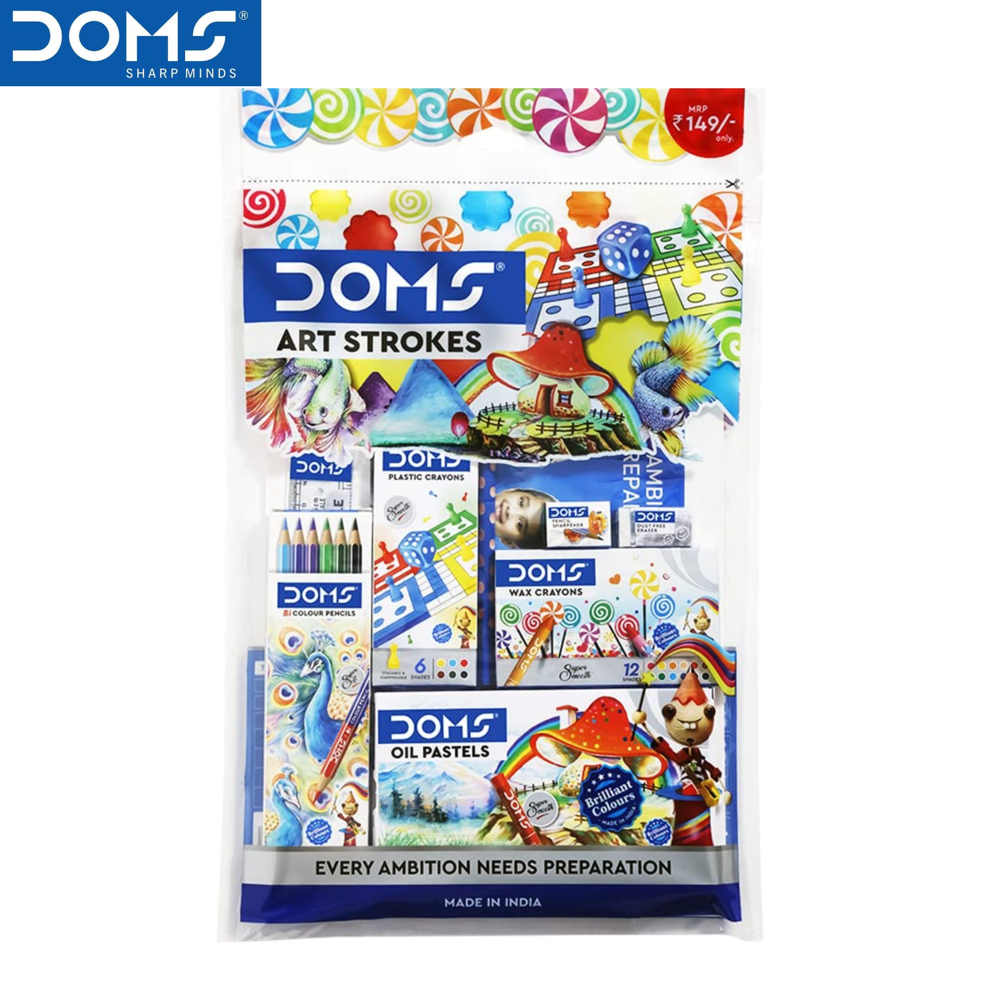 DOMS Art Strokes Kit Painting Colours Set 1 Set Pack
