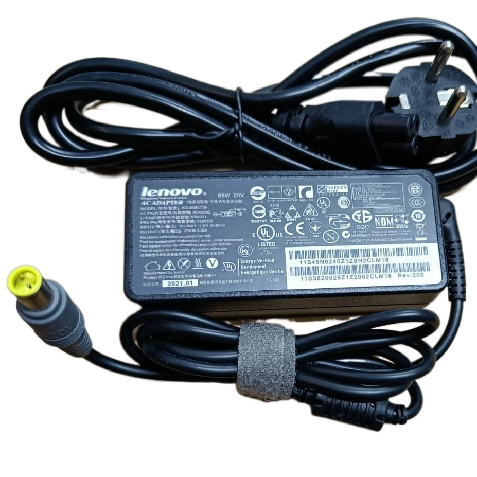 Laptop Charger for Lenovo ThinkPad 442 Laptop X200, X200S, X200t, X201, X220 T410i, T410s, T420, T430, T430 Big Round Pi
