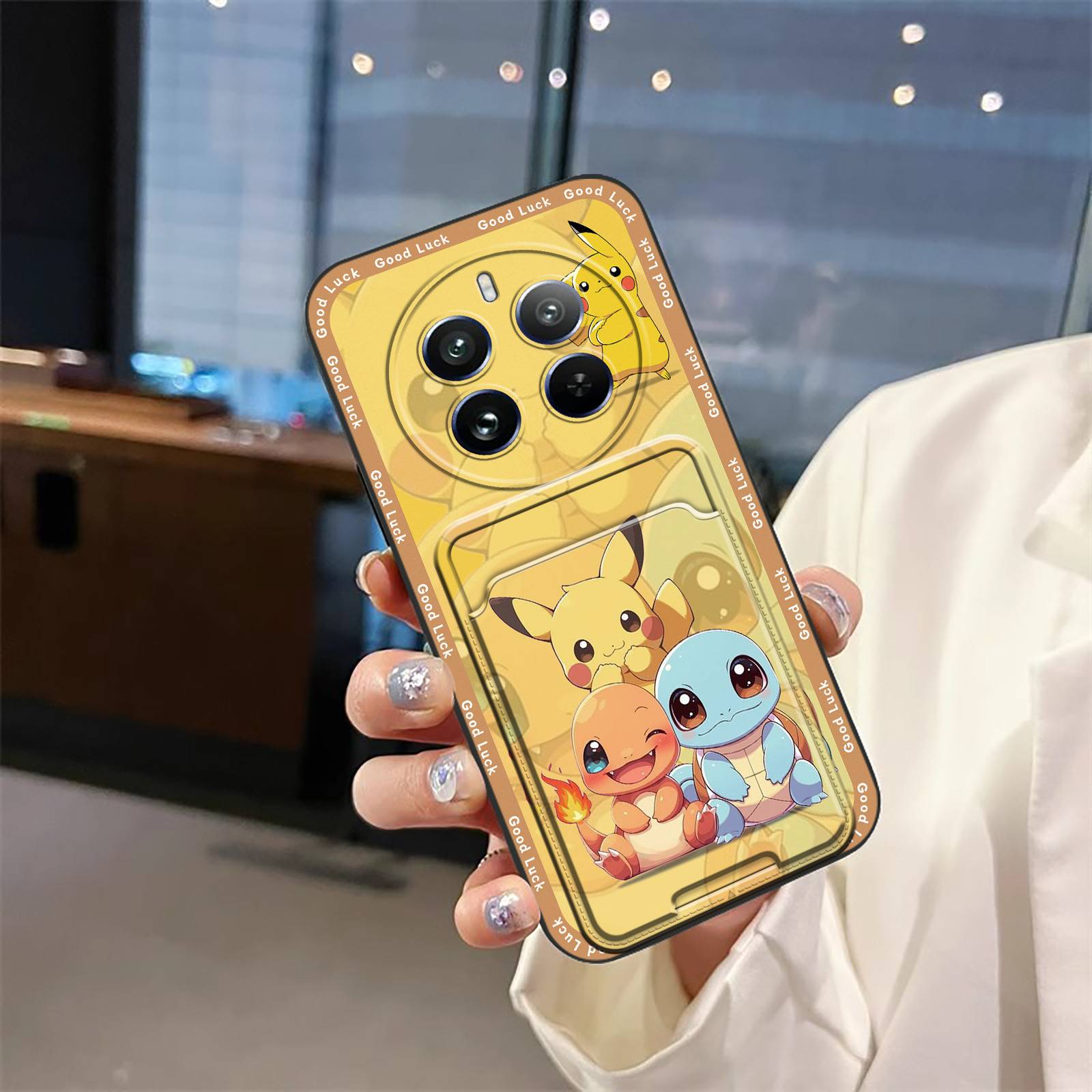 Card slot TPU Phone Case For Realme12+ 5G/12Plus/P1/Narzo70/70Pro protective Graffiti Back Cover Card bag Silicone Cute