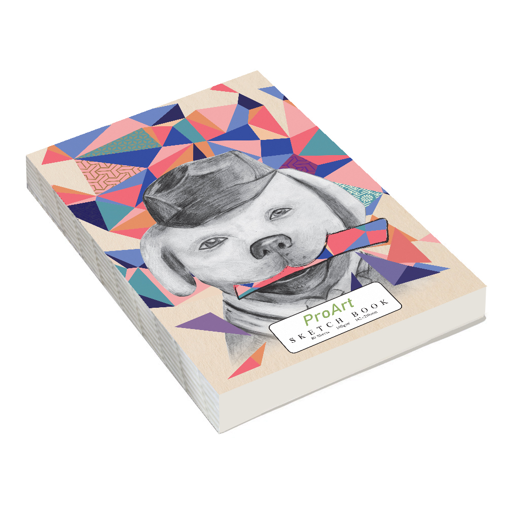 ProArt Kraft Covered Diary Sketch Book A5- 80 Sheets, 160 GSM Acid Free Paper