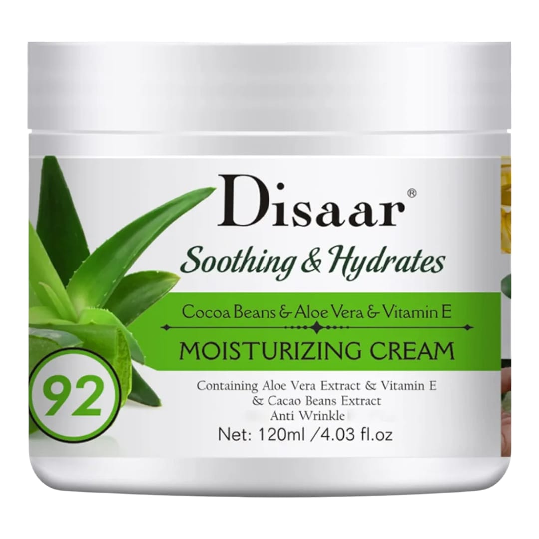 Aloe Vera Moisturizing Cream with Cocoa Beans & Vitamin E (120ml/ 4.03 fl.oz.)