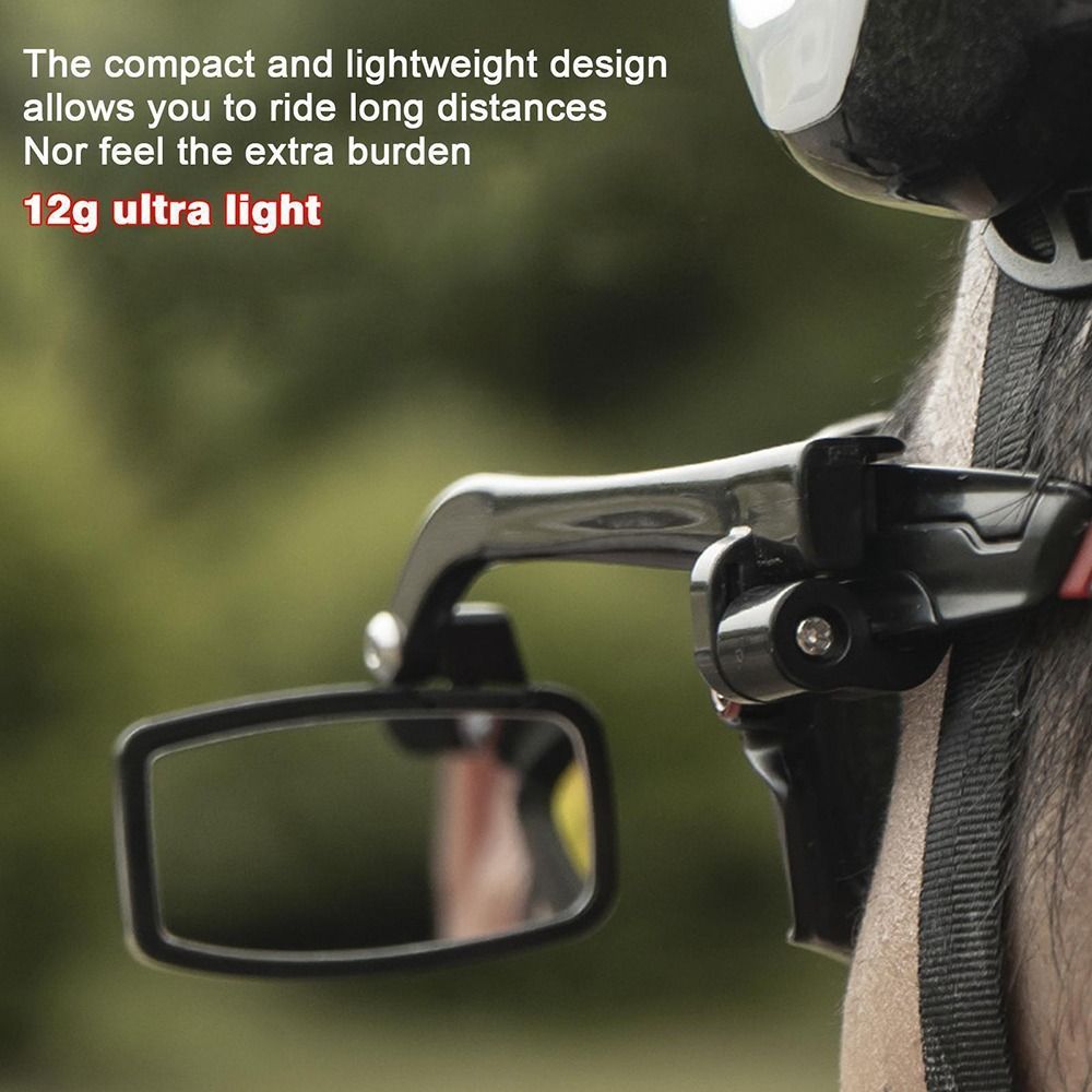 New Rear Eyeglass Riding Mirror 360 Degree Rotation Hanging Bicycle Mirror Acrylic Glasses Rearview Mirror Cycling
