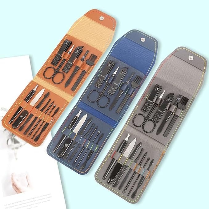 Stainless Steel Manicure Tool Set(12PCS) Travel Friendly, Reliable, and Perfect for All Ages's Manicure Set (Best Gift To Traveller)