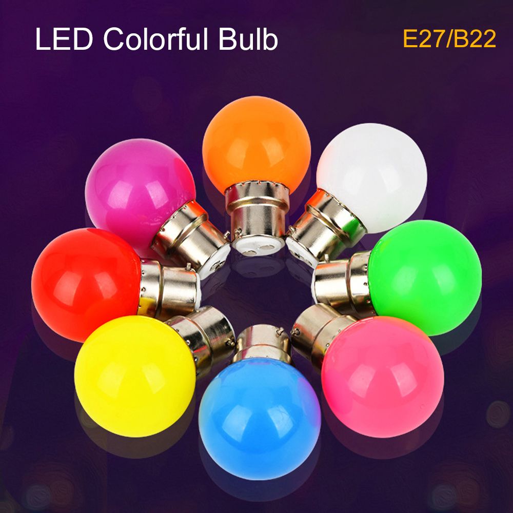 3W Home Decor Flashlight Colorful Light E27 B22 G45 Lamp LED Bulb
