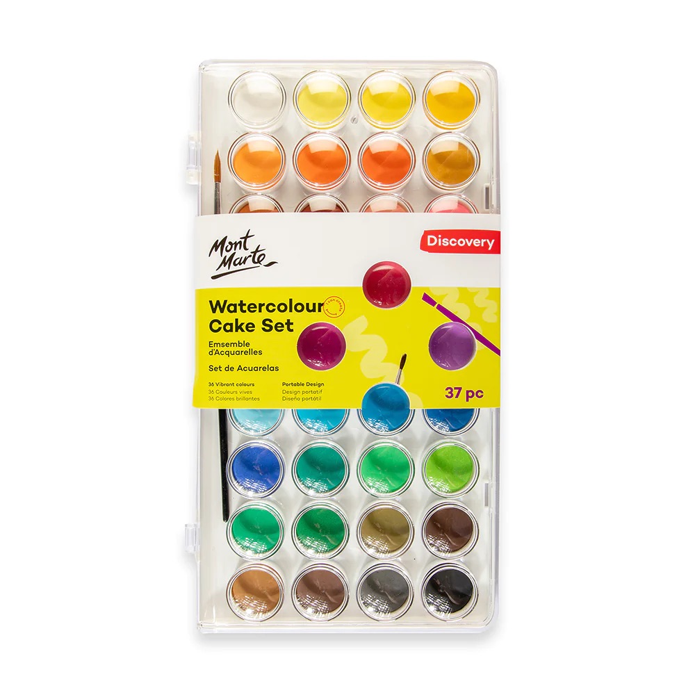 Mont Marte Watercolour Cake Set Discovery 37pc - PMHS0038