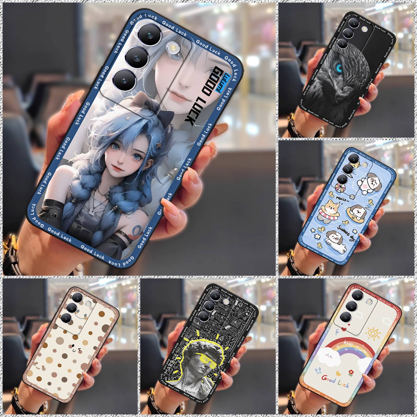 TPU Cartoon Phone Case For Redmi K40S/Xiaomi Poco F4 5G Anti-dust Waterproof Cute Shockproof Protective Anti-knock