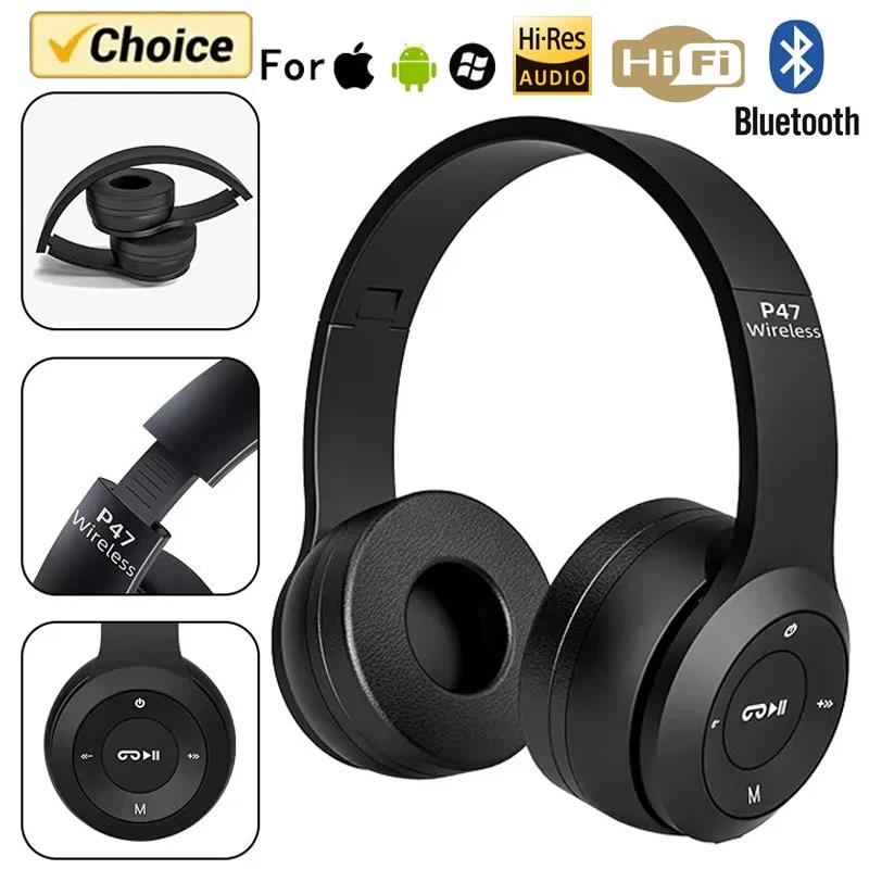 【Mega Sale】Stereo P47 headset bluetooth headset P series wireless sports game headset sale